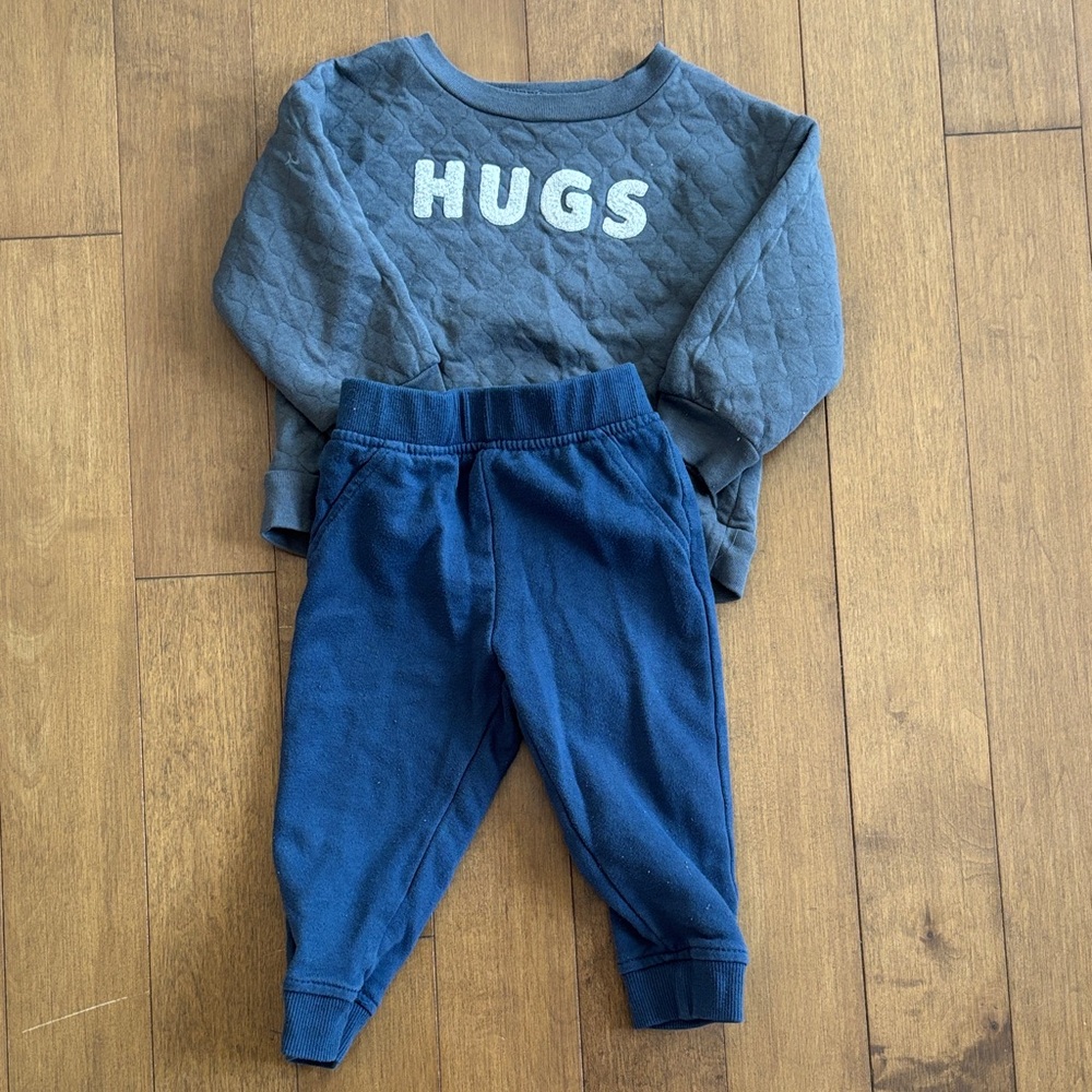 Carter's Gray and Blue Kids Outfit